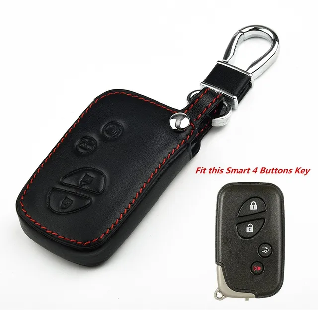 YONUFI for Lexus Key Fob Cover with Keychain Leather Car
