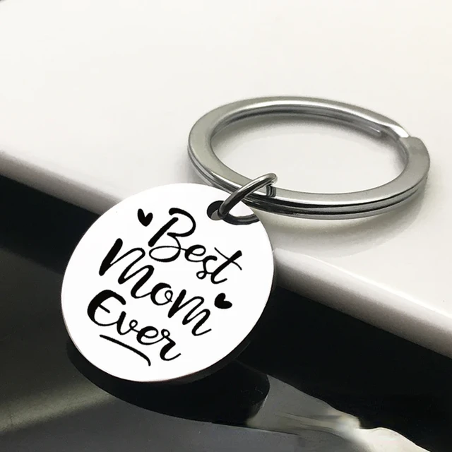 SKYCARPER Mother Day Keychain,Mom Birthday Gifts from Daughter Keychain-As My Mom and Best Friend,Love Always, Adult Unisex, Stainless