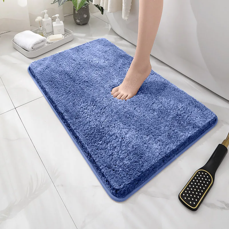 Luxurious Plush Floor Mat - Soft, Non-Slip, and Highly Absorbent for Bathroom, Bedroom, or Living Room