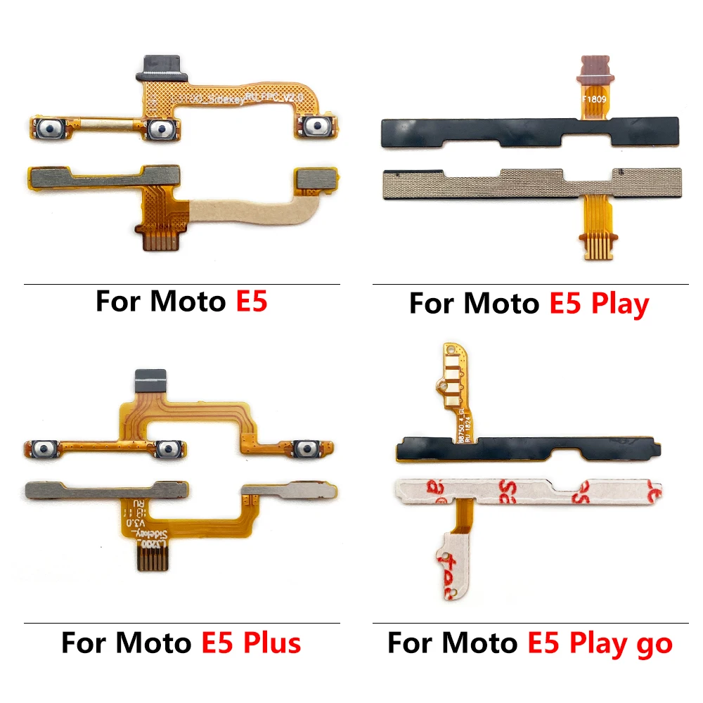 Replacement Power On/Off Volume Switch Key Button Flex Cable Ribbon for Motorola Moto E Series