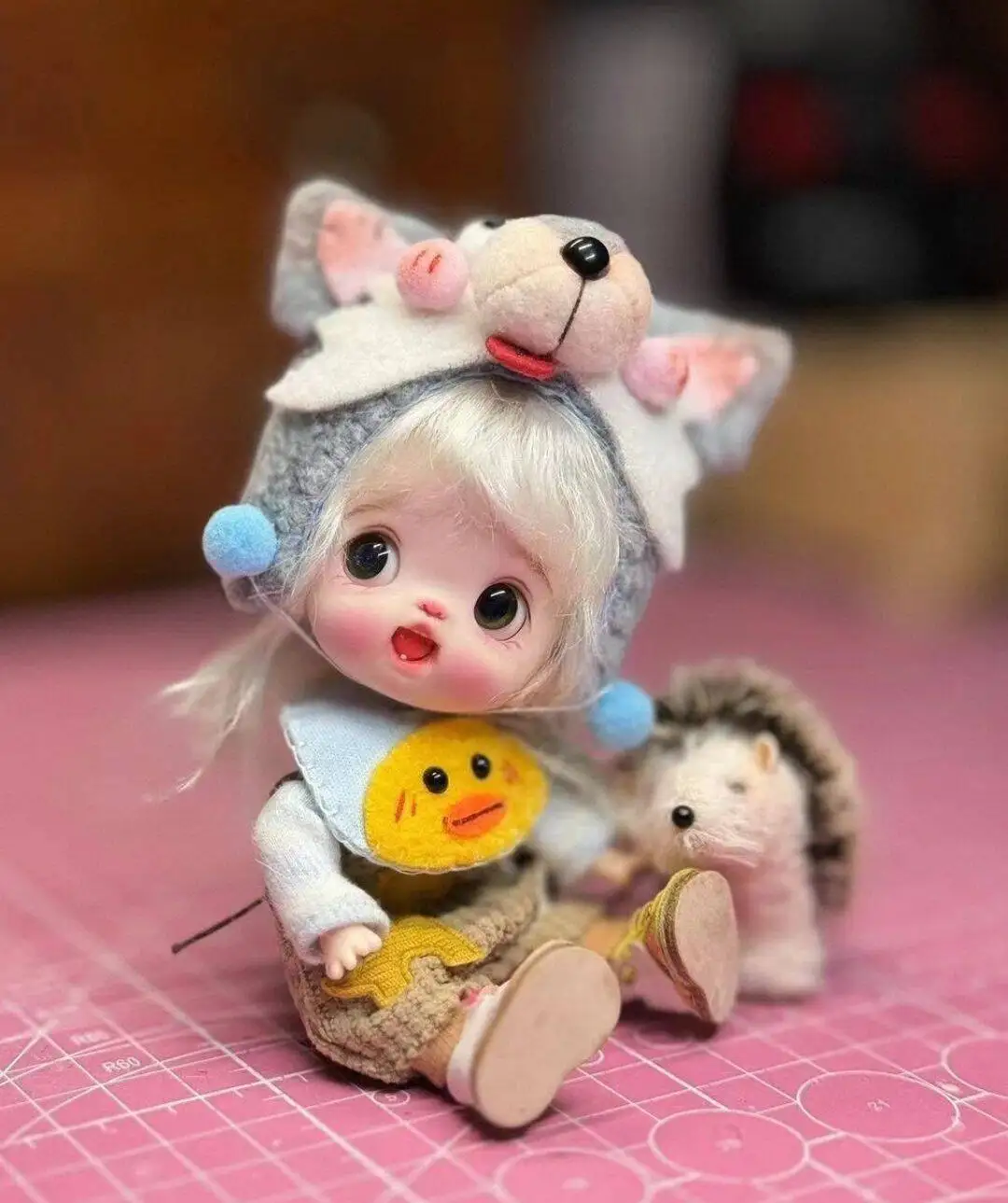 OB11 인형 클레이 인형 옷 OB11 옷 머리 크기 14 14.5CM 신발 없음