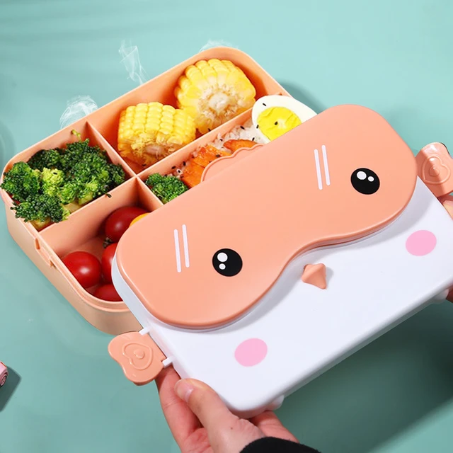 Kawaii Cartoon Lunch Box For Kids School Adults Office Portable Plastic Cute  Bento Box Large Microwavable Food Container Boxes - AliExpress