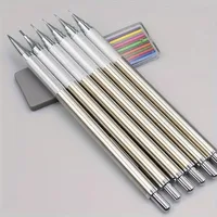 All Metal Mechanical Pencils 0.3, 0.5, 0.7, 0.9, 1.3 2.0Mm Lead Refills Art, Writing, Sketching Retractable Design 3