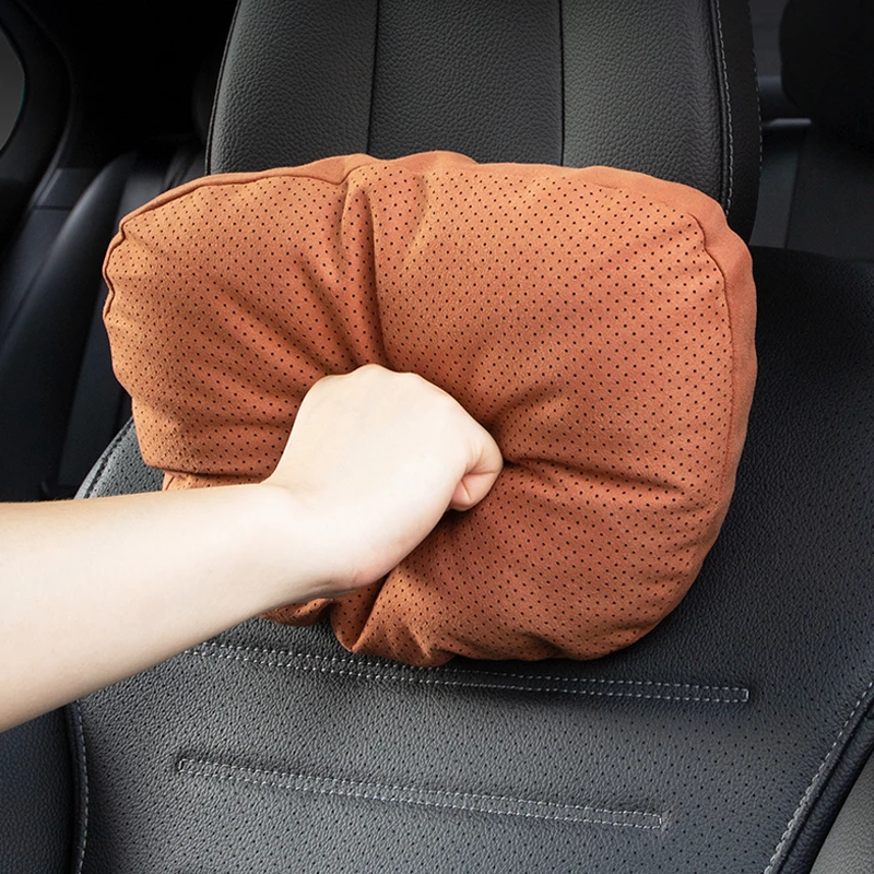 Premium Breathable Car headrest For BMW Neck Protector Seat Pillow Back pillow Waist backrest For Benz Maybach S-class Vehicle