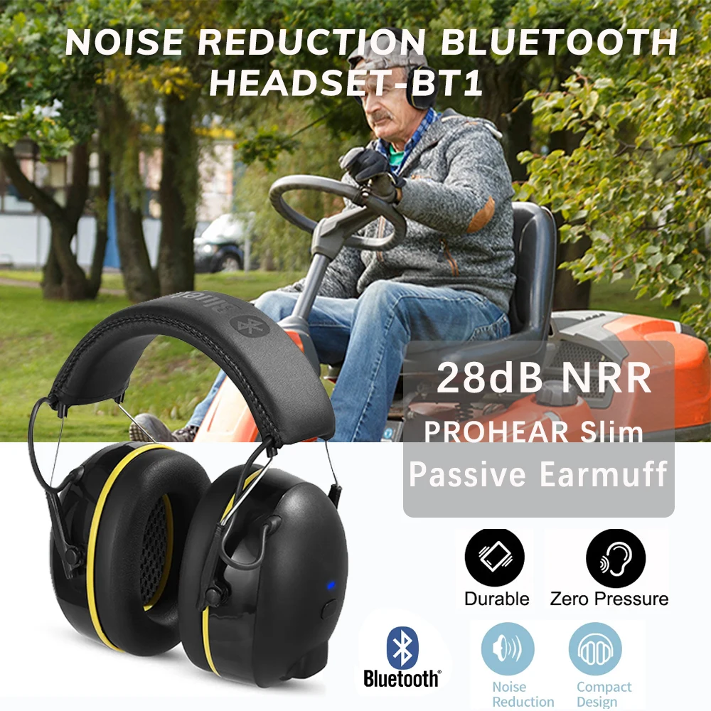 30dBSNRHearingProtectionHeadphoneswithBluetoothRechargeable