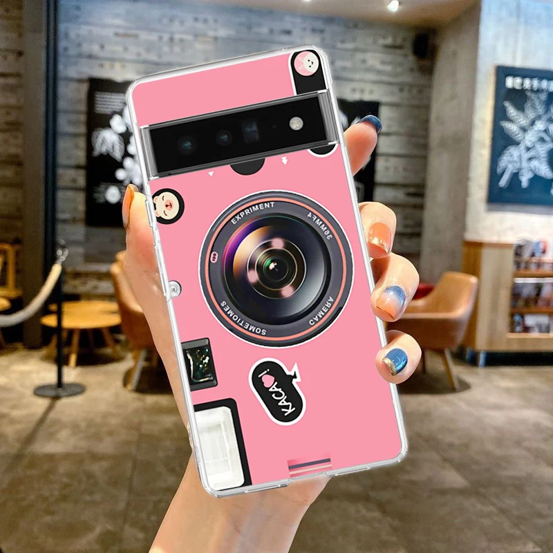Retro Camera Vintage Clear Phone Case - Soft TPU Cover