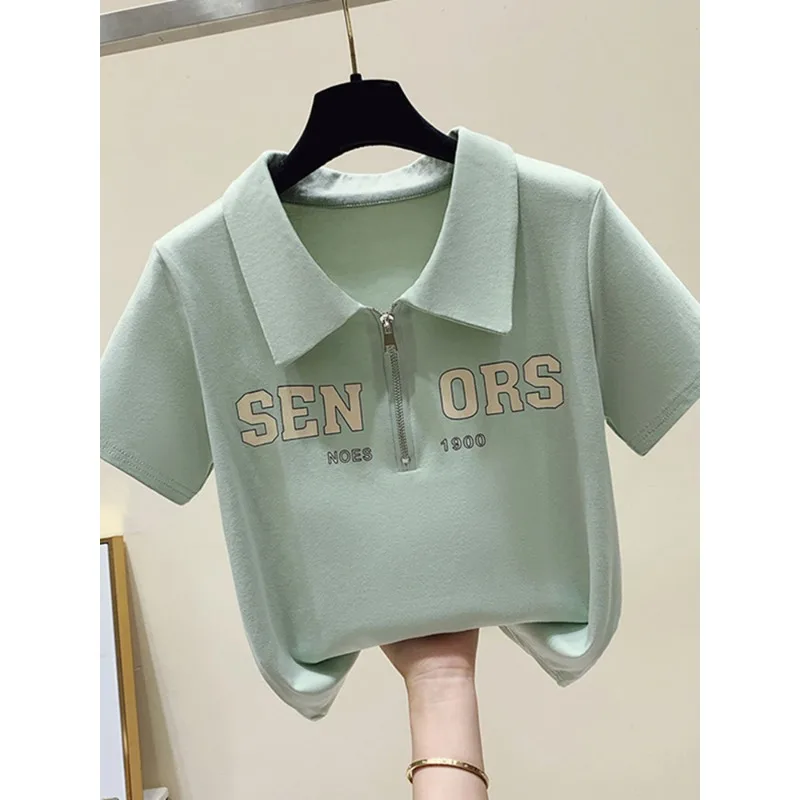 New golf wear ladies summer short sleeves women summer short sleeves slim and breathable