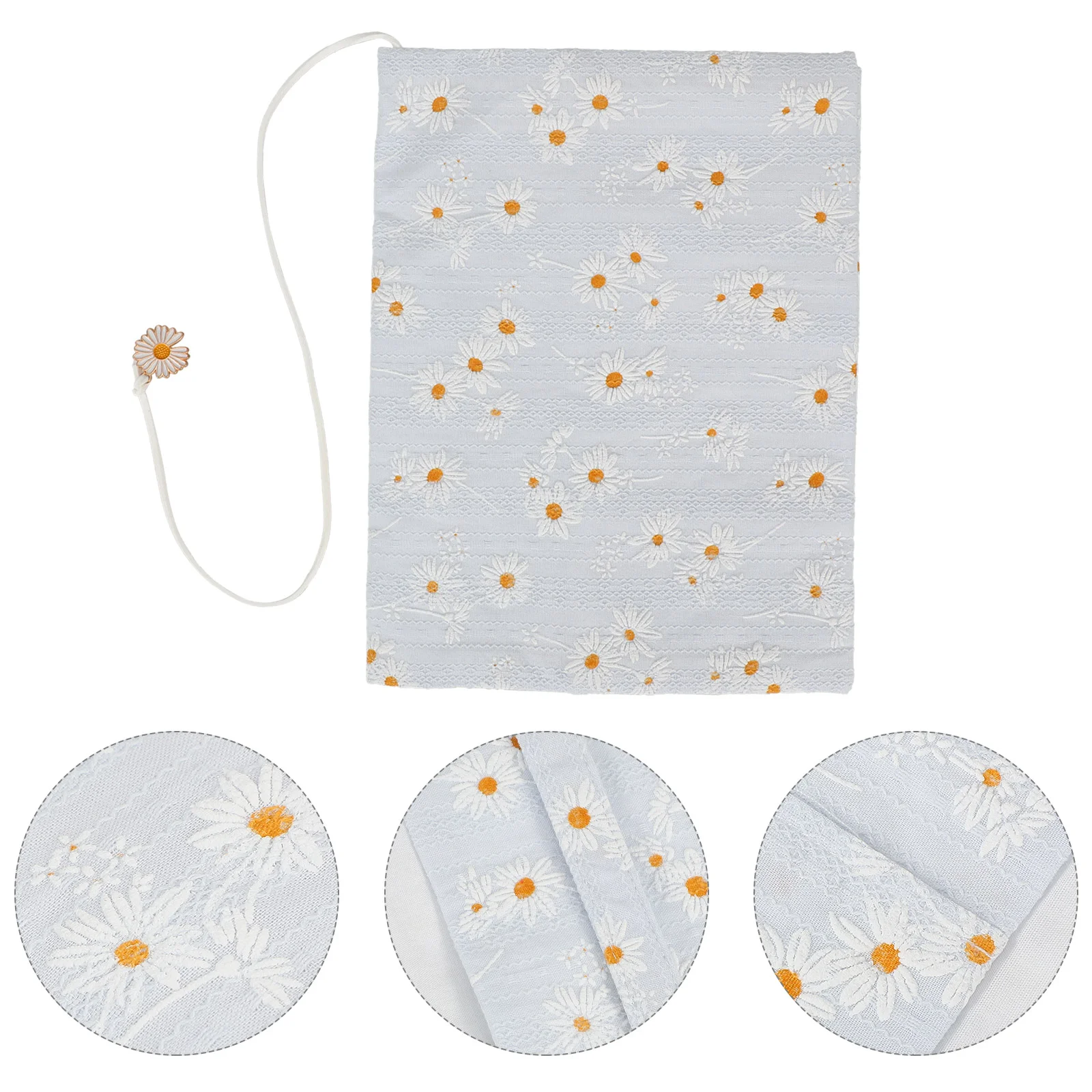 

Защитный чехол-книжка A5, Мягкий тканевый чехол в твердом переплете, с цветочным узором, регулируемый чехол для ноутбука