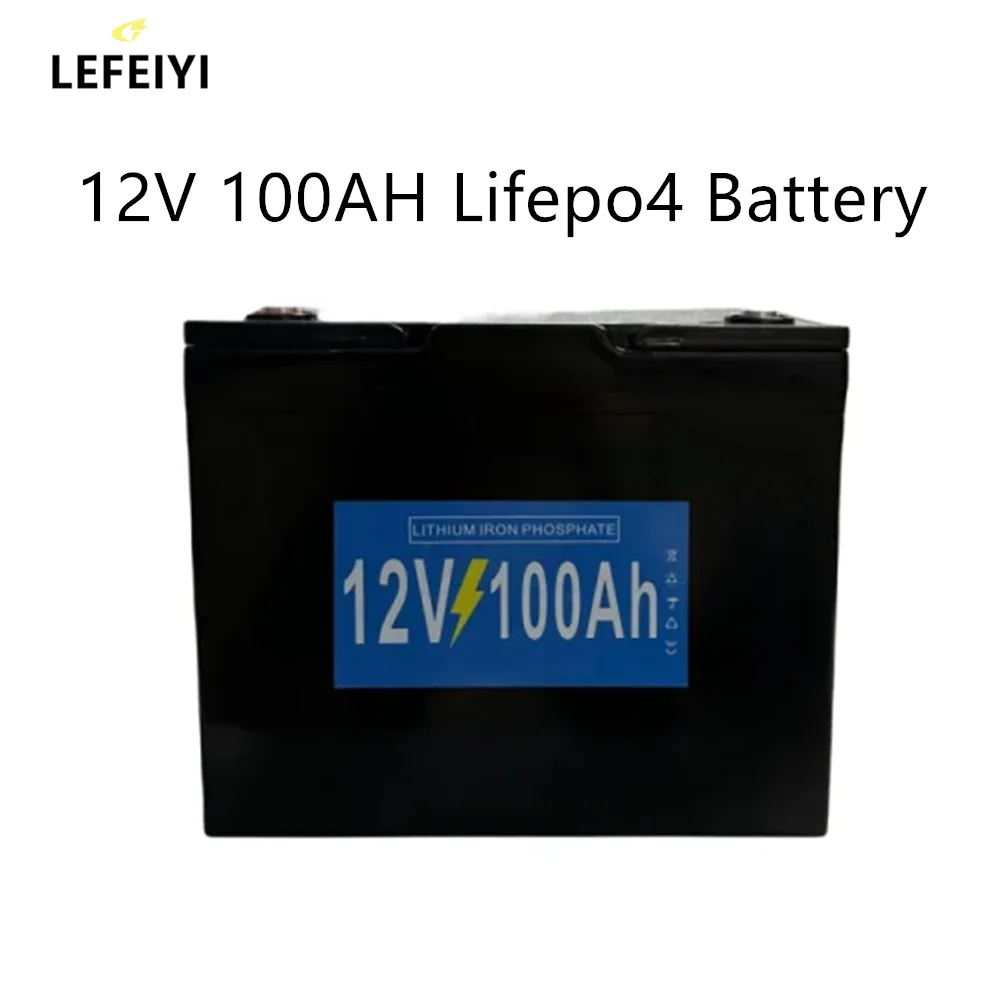 

12V 12.8V 100Ah LiFePO4 Battery For RV Campers Golf Cart Off-Road Off Etc.