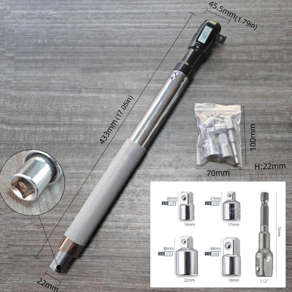 Automatic Extension Star wrench 2 In 1 Wear Resist Cordless Removal Tool For  Electric  Extension Wrench or Mechanical Workshop