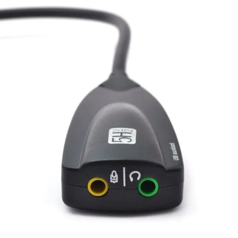 5HV2 컴퓨터 드라이브가 필요 없는 외부 사운드 카드 7.1 사운드 카드 USB 사운드 카드, 케이블이 있는 USB 카드