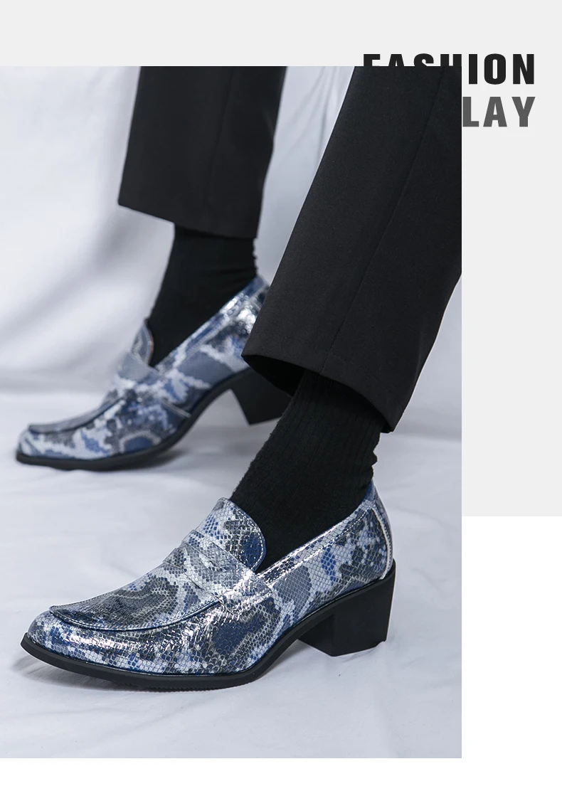 Neue Designer Männer High Heel Schuhe Heighten 6CM Kleid Schuhe Mann Mode Spitz Schuhe Leder Hochzeit Schuhe für männer Oxfords – Detail 11