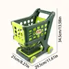 Shopping Cart Pretend Play Toy Grocery Store Pretend Play Toy Kit Stable Structure Role-Playing Games For Birthday New Year 6