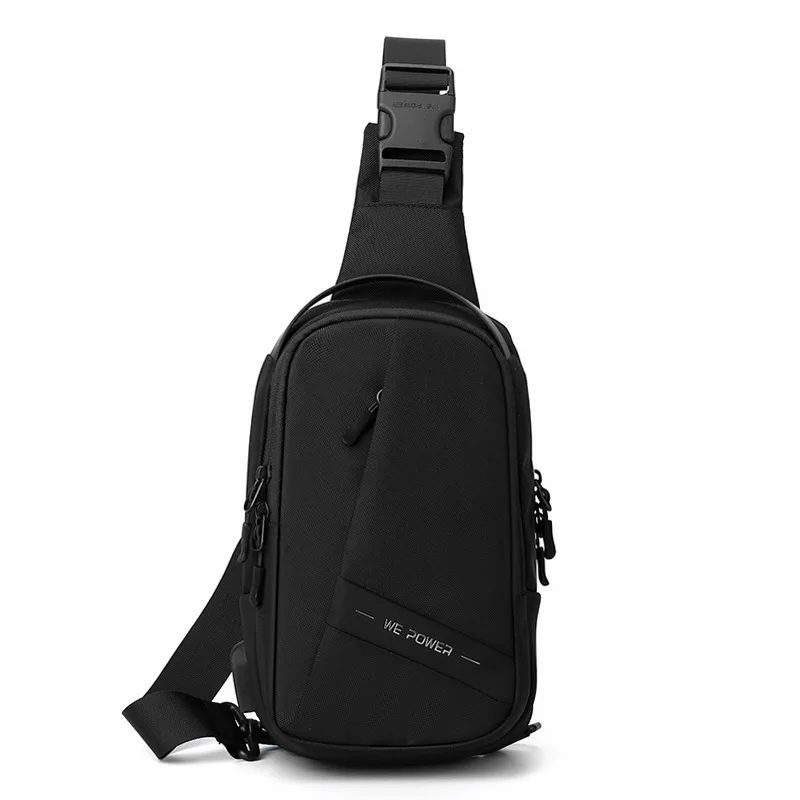 Shoulder Bag for Men Waterproof USB Male Crossbody Bag Anti-Theft Short Travel Messenger Chest Sling Fashion Designer Chest Bag