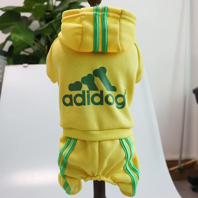 Pet Clothes Winter Clothes for Small Dogs Dog Hoodie Fleece Overalls Puppy Sweatshirt 4 Legs Dog Jumpsuit