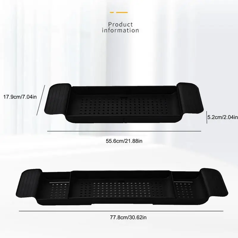 Extendable Bathtub Shelf Bathtub Shelf Retractable Storage Rack Bath Tray Tub Towel Storage Organize