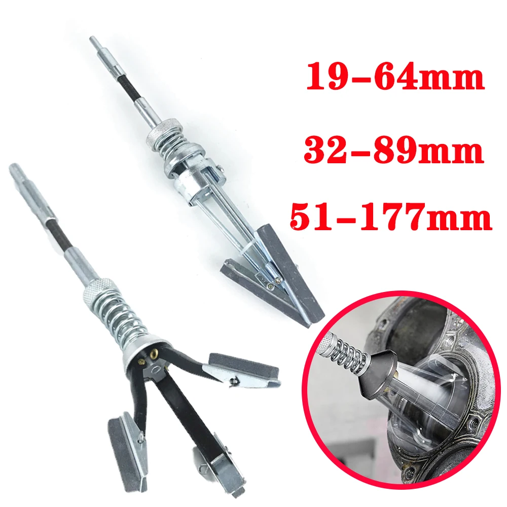 Cylinder Hone Tool Three-jaw Cylinder Sander Inner Diameter Grinder Steel Car Engine Brake Cylinder Bore Hone Tool Flexible Shaft Honing 19-64mm