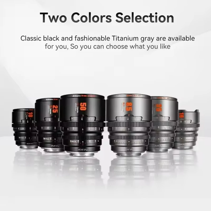7artisans Hope S35 T2.1 10/16/25/35/50/85mm 프라임 시네 렌즈 7artisans FX30 레드 GH9 후지필름 XT5 캐논 RF M43용