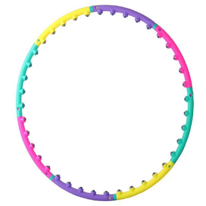 Massage Sport Reduce Weight Fitness Equipment Waist Exercise Slimming Gymnastics Ring Hard Tube Fitness Circle Women Adult fitness hoop