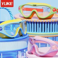 Children's Swimming Goggles Waterproof Anti-fog HD Diving Goggle Transparent Large Frame Professional Swimming Glasses Equipment 1