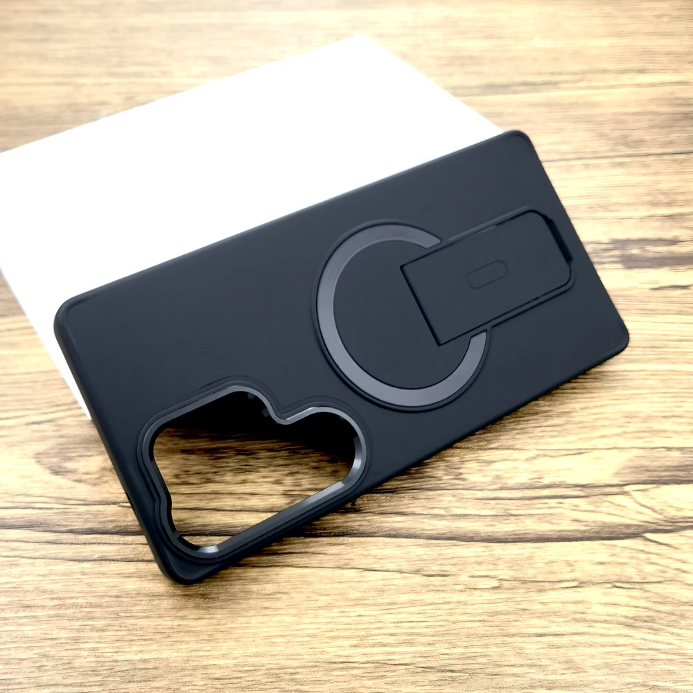 Luxury Shockproof Armor Matte Case with Magsafe and Built-in Stand