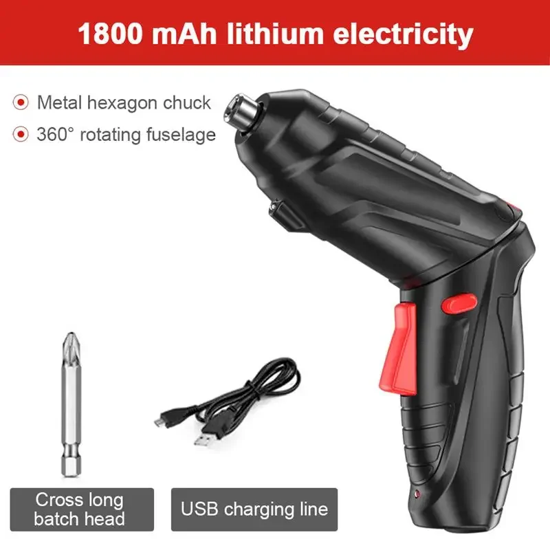 Electric Screwdriver Kit Cordless Multifunction Electrical Screwdrivers Mini Screwdriver Powerful Impact Electric Screw Tools