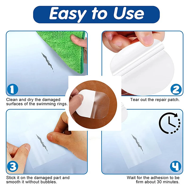 1/5Pcs Waterproof Repair Tape Transparent Self Adhesive Repair Patches Inflatable Swimming Pool Puncture Patch Kit Inflatable Swimming Pool