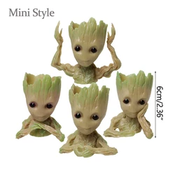 Anime Hero Sitting Figurine - Home and Car Decoration Collectible Toy Gift (Mini set - 4pcs)