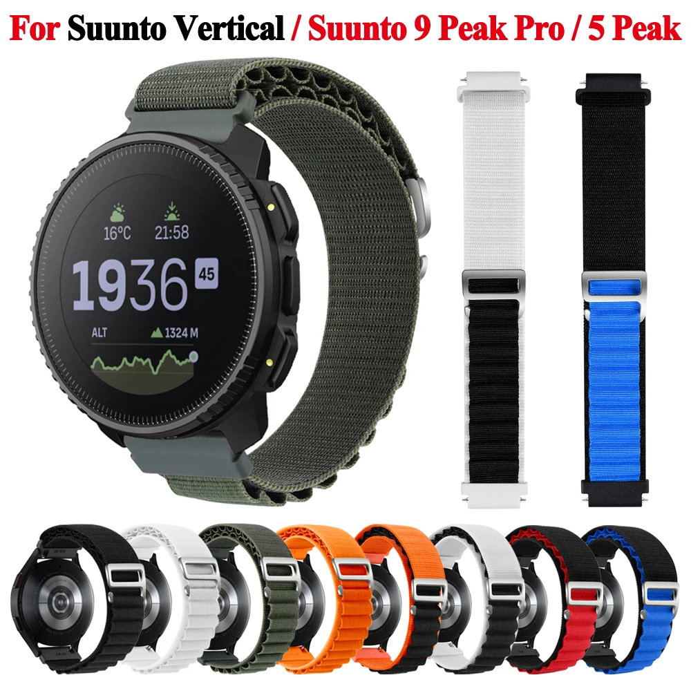 

Ремешок нейлоновый спортивный для Suunto 9 Peak Pro /Suunto 5 Peak, сменный Браслет для часов, 22 мм