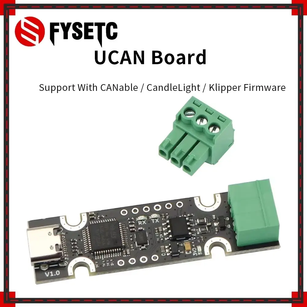 FYSETC UCAN Board USB to CAN Adapter Based on STM32F072 Support with Canable / CandleLight / Klipper Firmware 3D Printer Parts