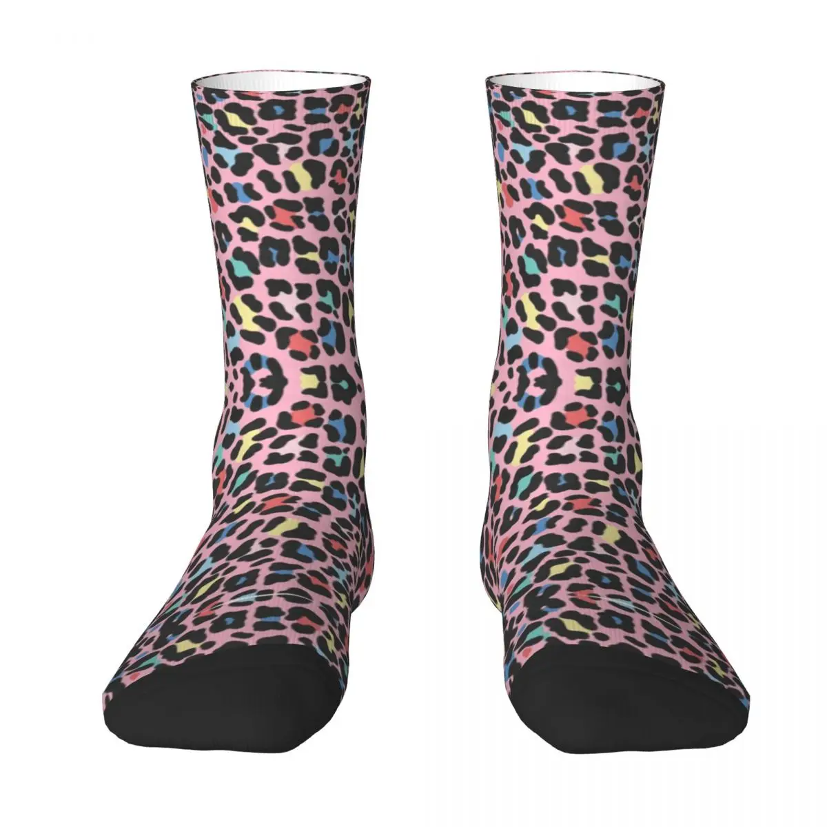 

Rainbow Leopard R92 Stocking Graphic Vintage BEST TO BUY Casual Color contrast Infantry pack Compression Socks