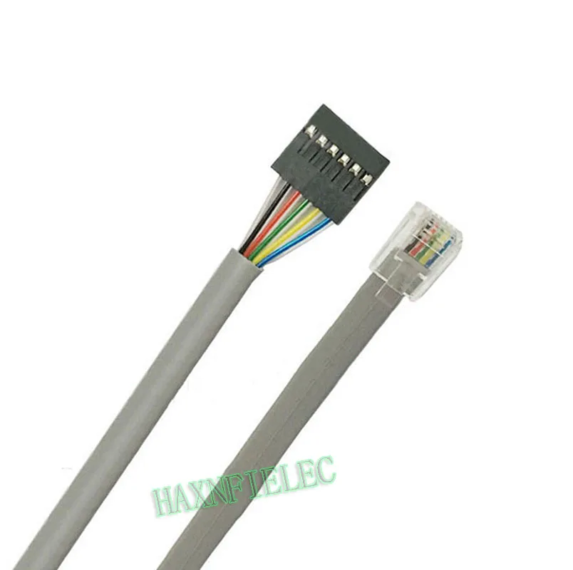 ICSP Modular Plugs RJ11 to SIP6 6p Download Cable for MPLAB ICD3 ICD2 PICKIT3