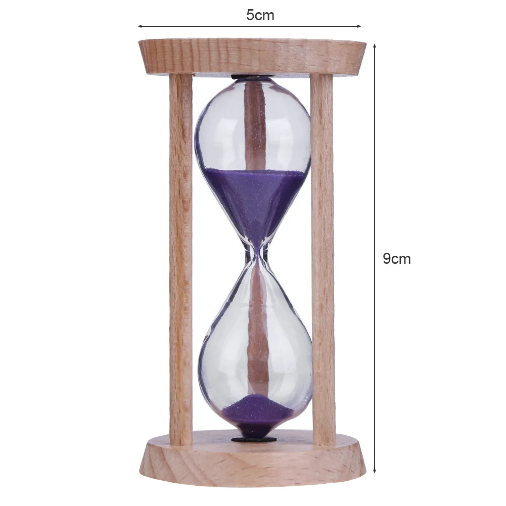 Beech Wooden Sand Clock 3 Minutes Hourglass Sandglass Kids Children Gift Home Suppliers Interior Accessories 4