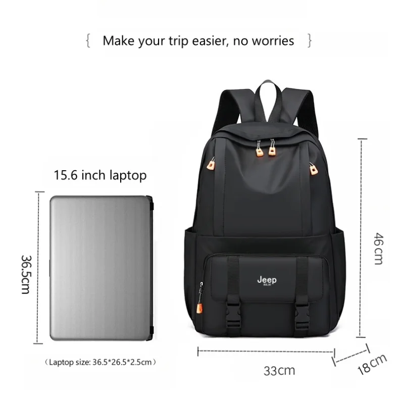 3 in 1 Men Backpacks 15.6 inches Laptop Bag for JEEP BULUO Travel outdoors Cycling Business office waterproof backpack hiking backpack canvas backpack leather backpack school backpack