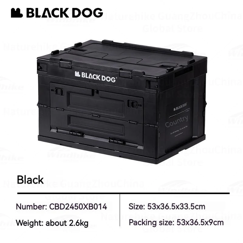 Naturehike BLACKDOG Folding Storage Box 50L Portable Large Naturehike BLACKDOG Folding Storage Box 50L Portable Large