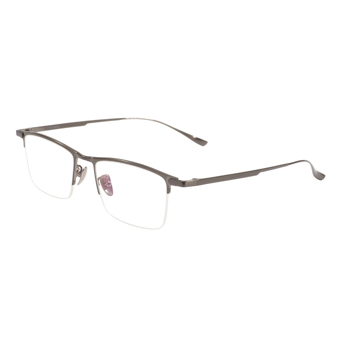 

Men Large Titanium Rectangular Half Rim Glasses Frame For Prescription Lenses