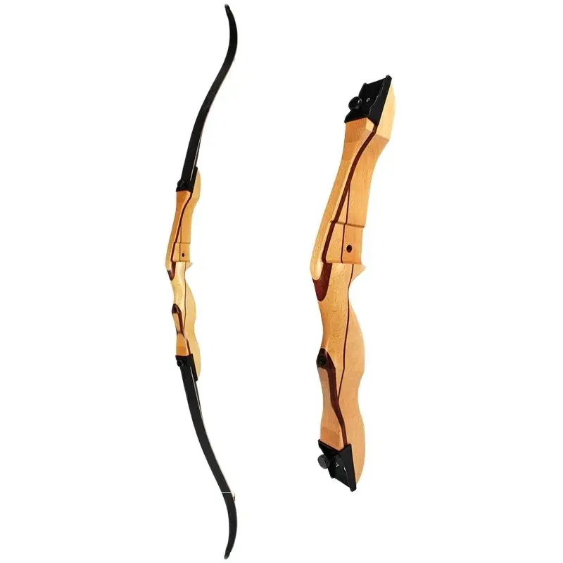 

Traditional 68 Inches Wooden Bow 20-40 Lbs Wooden Long Bow Tradition Bow Recurve Bow for Outdoor Archery Hunting Target Shooting