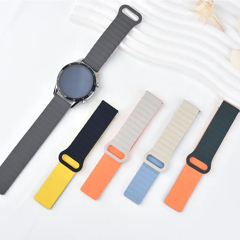 Magnetic Loop Band for Smartwatches - Adjustable 18mm, 20mm, 22mm Bracelet Strap