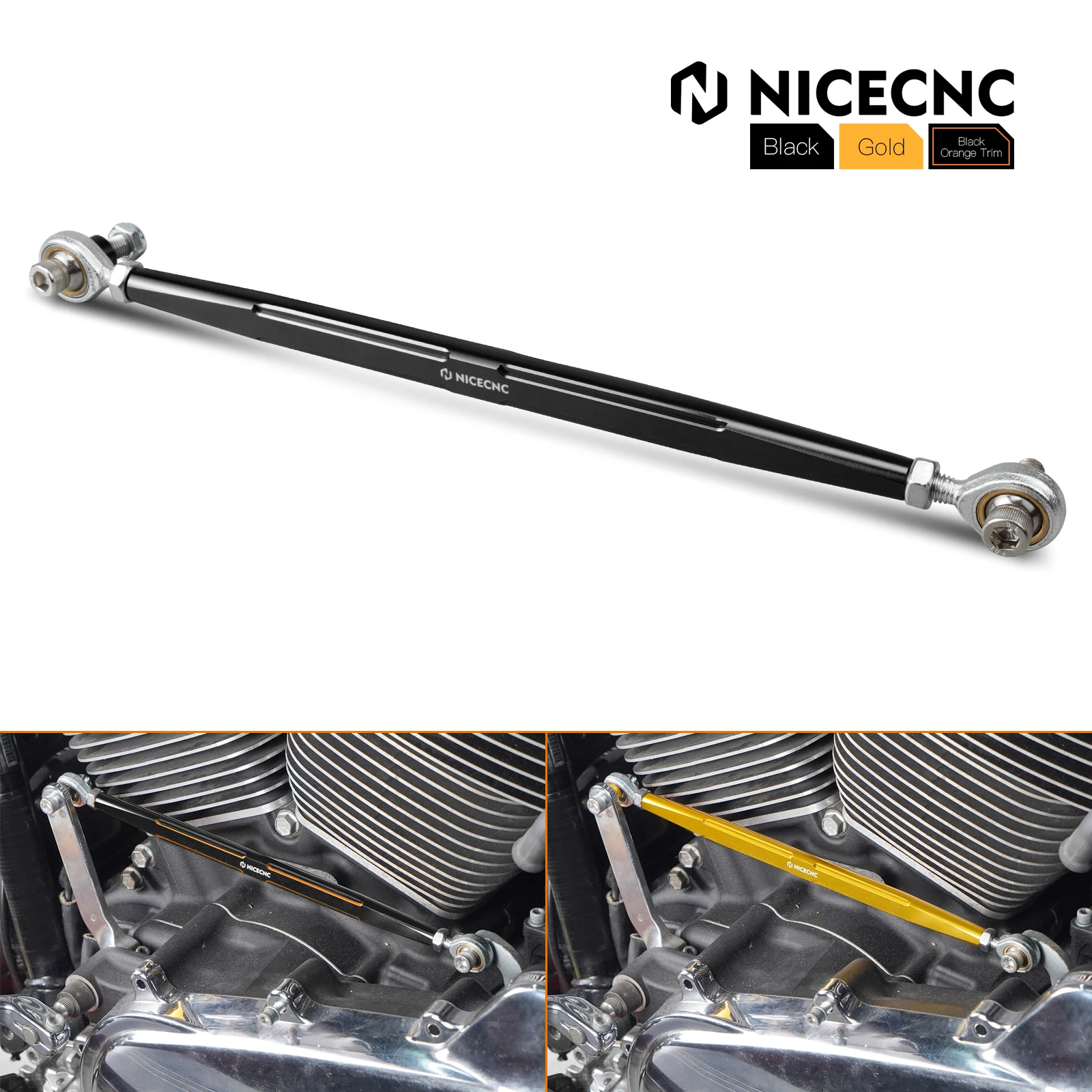 

For 90-17 Harley Heritage Softail Classic Fat Boy Shift Linkage Rod for Harley Road King 94-22 Electra Glide Ultra Classic 89-19