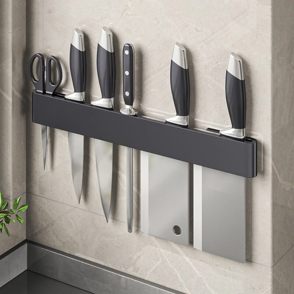 Wall-mounted Kitchen Knife Holder, Multifunctional Shelf, Knife Rack, Storage Holder, Insert Knives