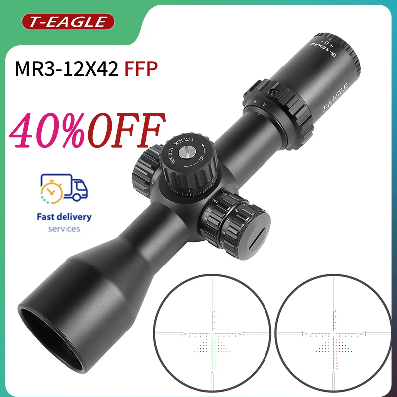 Ranking TOP20 T-EAGLE MR3-12X42FFP Scope for Rifle Glass Tactical Popular brand Etch Hunting
