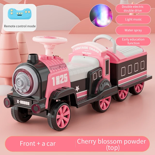 Children's Electric Car Four-wheel Remote Control Car Boy Girl Child Baby Toy Train Can Sit Two Adults Kids To Ride Drive Riding 6