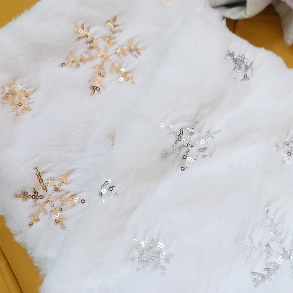 Removable Snowflake Christmas Pillowcase INS Style Square Throw Pillowcover White Cushion Cover Sofa/Bed