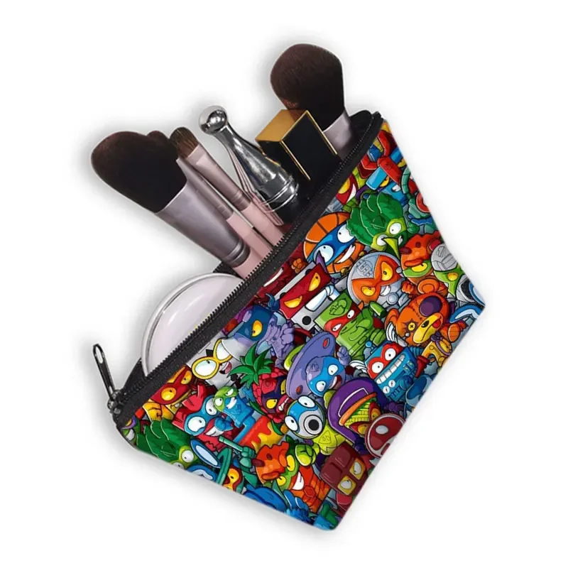 Printed Girls Fashion Cosmetic Case Travel Portable Makeup Shopping Environmental Protection Foldable Lipstick Bag makeup organizer cosmetic bag cosmetic storage bag toiletry bag makeup bag cosmetic case