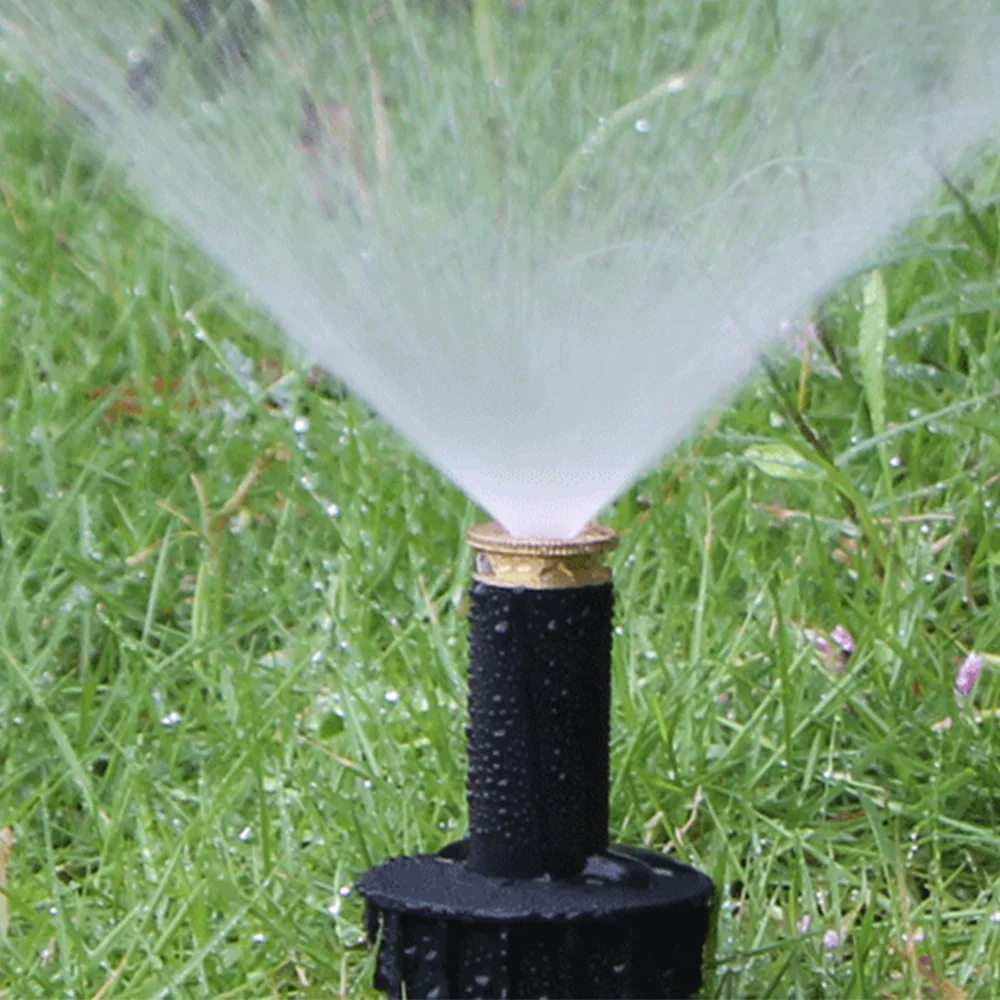 Garden Spray Nozzle Automatic Pop up Sprinklers Lawn Watering Sprinkler Head 90/180/360 Degree Irrigation Watering Tool