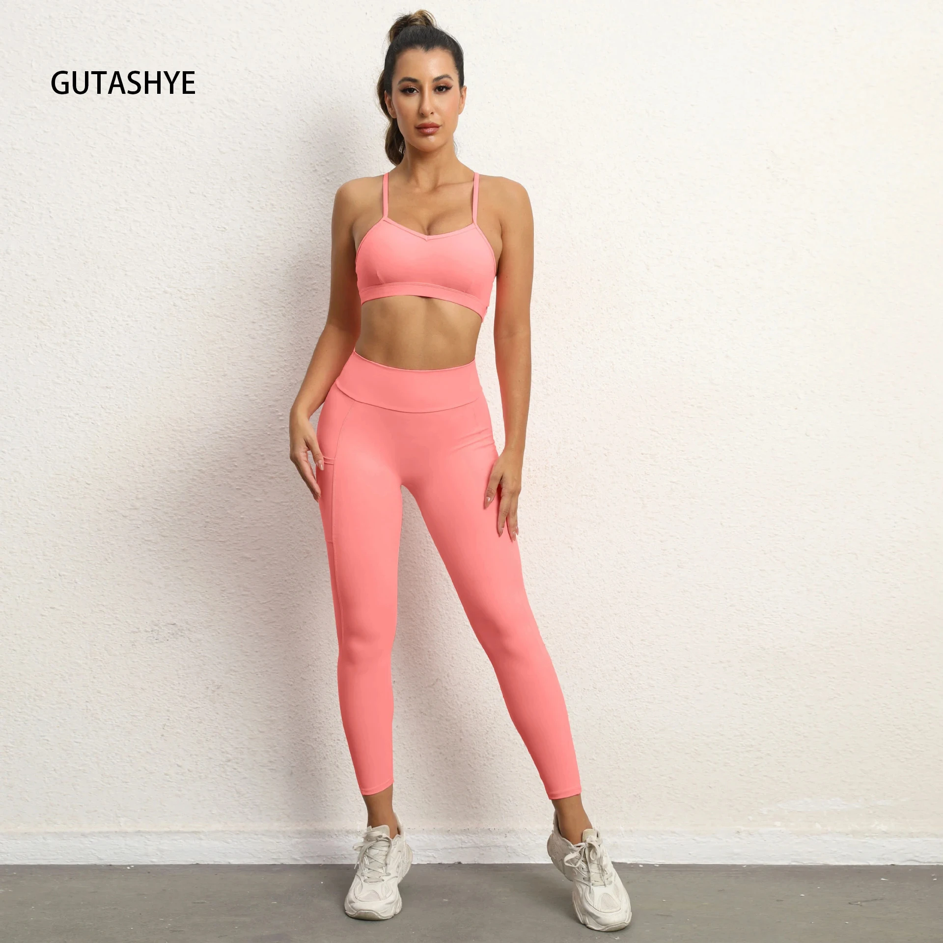 Guta Seamless Fitness Suit Yoga Set Women Gym Clothing Sport