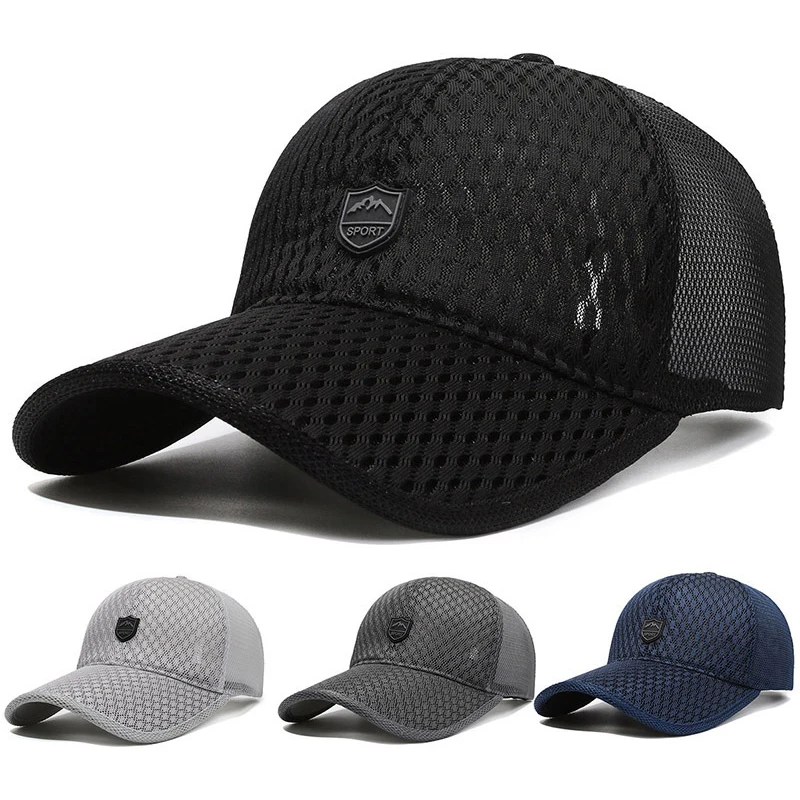 SummerMensMeshBreathableBaseballCapSunscreenTruckDriversSun