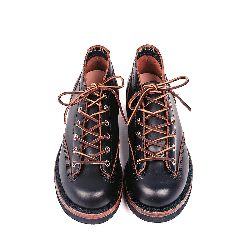 goodyear welted flat head boots