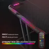 47 inch Gaming Desk with LED Lights for Home Office, Black 5