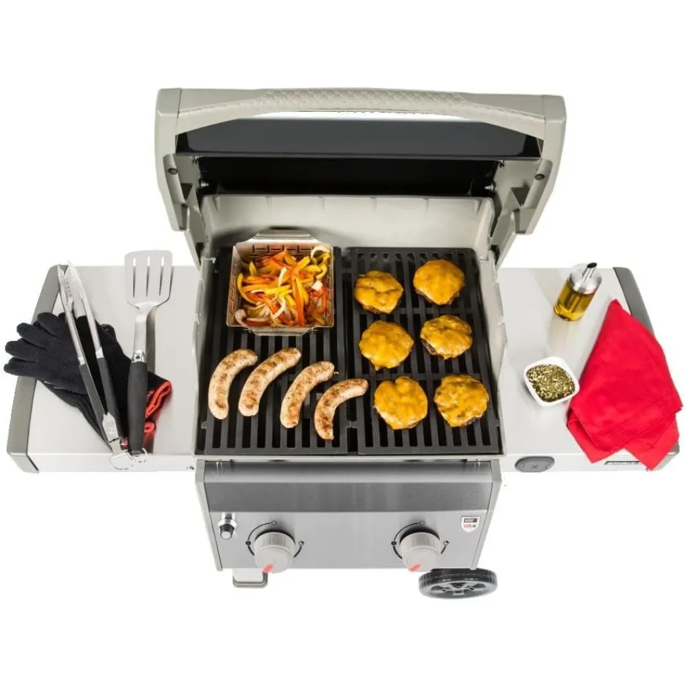 

Weber Spirit II E-210 2-Burner Liquid Propane Grill, 48 x 26 x 57 inches, Black